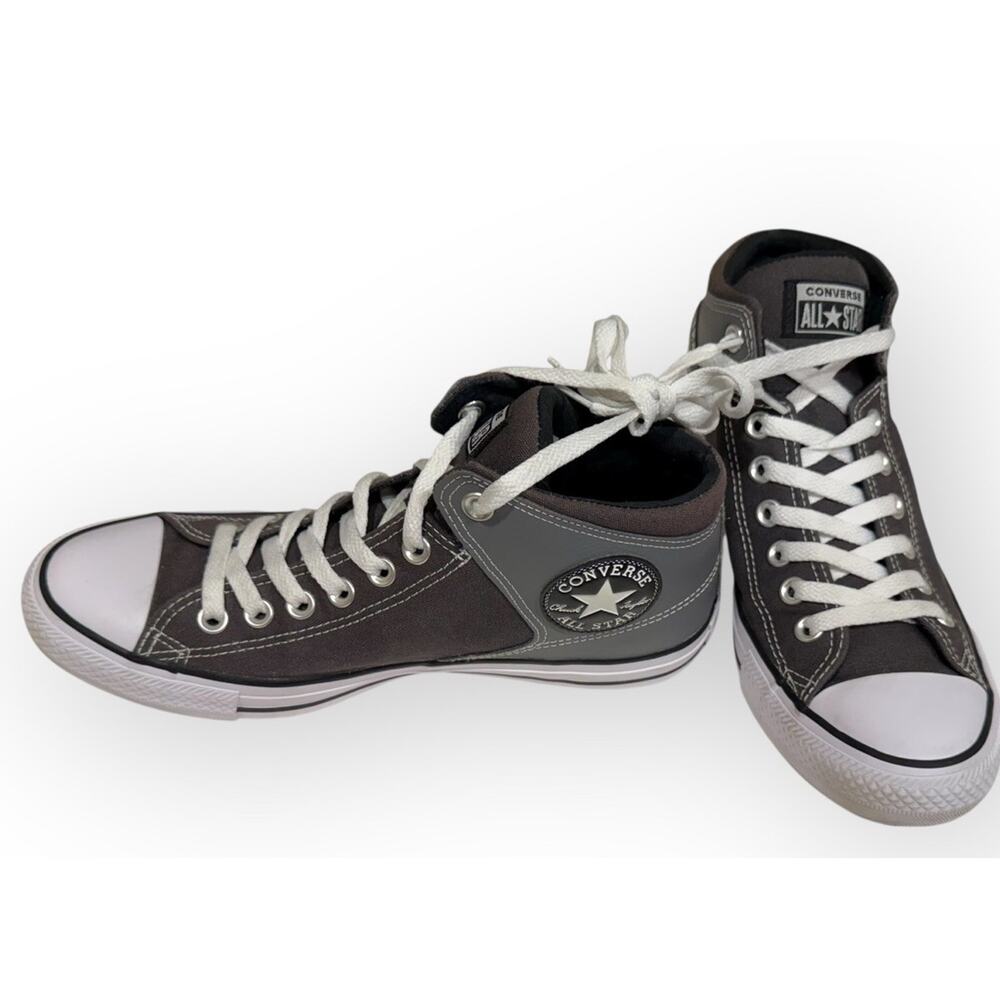 Converse Mens Size 8 Chuck Taylor All Star 154841C Gray Running Shoes Sneakers